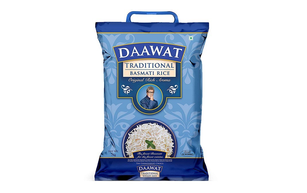 Daawat Traditional Basmati Rice    Pack  5 kilogram